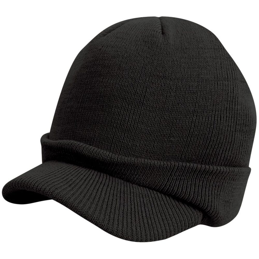 Result Unisex Esco Army Knitted Winter Hat / Black